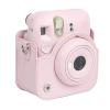 12 Case for 12 Instant Camera, PU Leather Protective Camera Bag with Adjustable Shoulder Strap, Light Cherry Pink view 2