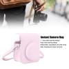 12 Case for 12 Instant Camera, PU Leather Protective Camera Bag with Adjustable Shoulder Strap, Light Cherry Pink view 4