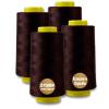 Overlock Thread, 100% Polyester, Coffee, 4-Cones Set view 1