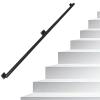 UPIKIT Black Metal Stair Handrail, 110 cm, Wall-Mounted view 1