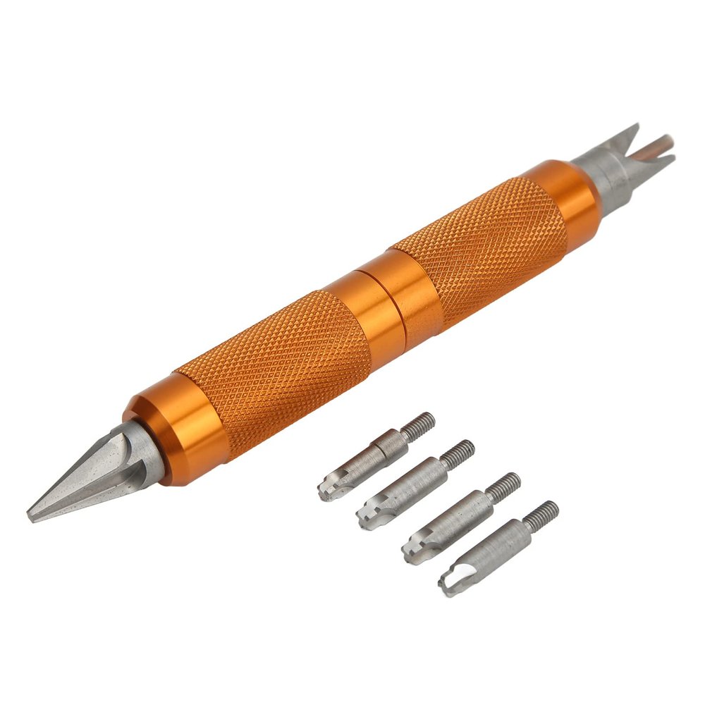 UPQRSG Swivel-Head Deburring Tool Set with Aluminum Alloy Handle