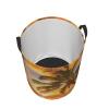 Round Tropical Beach Palm Sunset Laundry Hamper view 3