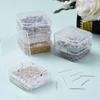 HXSCOO DIY Earring-Making Accessories, White K-Color Ear Hooks, 200 Pieces/Box view 2
