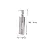 Refillable Stainless Steel Lotion Dispenser with Press Pump, Silver view 4