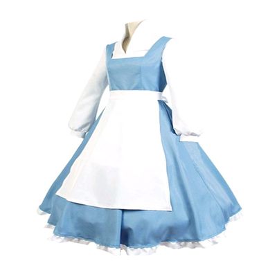 Gothden Women's Apron Maid Dress Cosplay Costume Halloween Costume