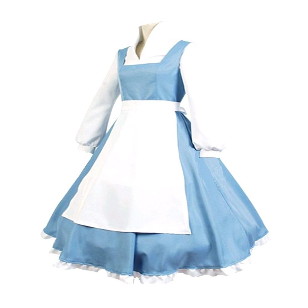 Gothden Women's Apron Maid Dress Cosplay Costume Halloween Costume