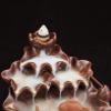 Feng Shui Waterfall Decor Statue, Ceramic Backflow Incense Holder with Cones view 2