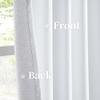 Keqiaosuocai Linen-Look Blackout Curtains, Extra Long, Thick, Customizable, 127 x 320 cm, White view 4