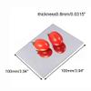BAIWANLIN 8K 304 Stainless Steel Plate, 0.5–3 mm Thick, 100 × 100 mm, Mirror Finish on One Side, 0.8 mm × 100 mm × 100 mm view 2
