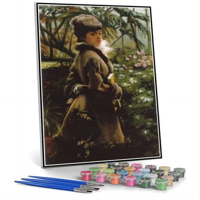 Paint by Numbers Kit for Adults and Children, James Tissot Greenhouse Painting