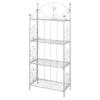 RAUGAJ Square Plant Shelf, White, 61.5 x 33 x 153 cm view 1