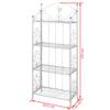 RAUGAJ Square Plant Shelf, White, 61.5 x 33 x 153 cm view 4