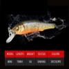 Comcapy 1-Piece Sinking Minnow Fishing Lure, 70 mm, 5 g, Color G view 2