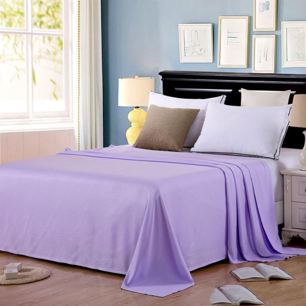 Cooling Summer Blanket, Lightweight and Breathable, Purple 2, 90 x 100 cm