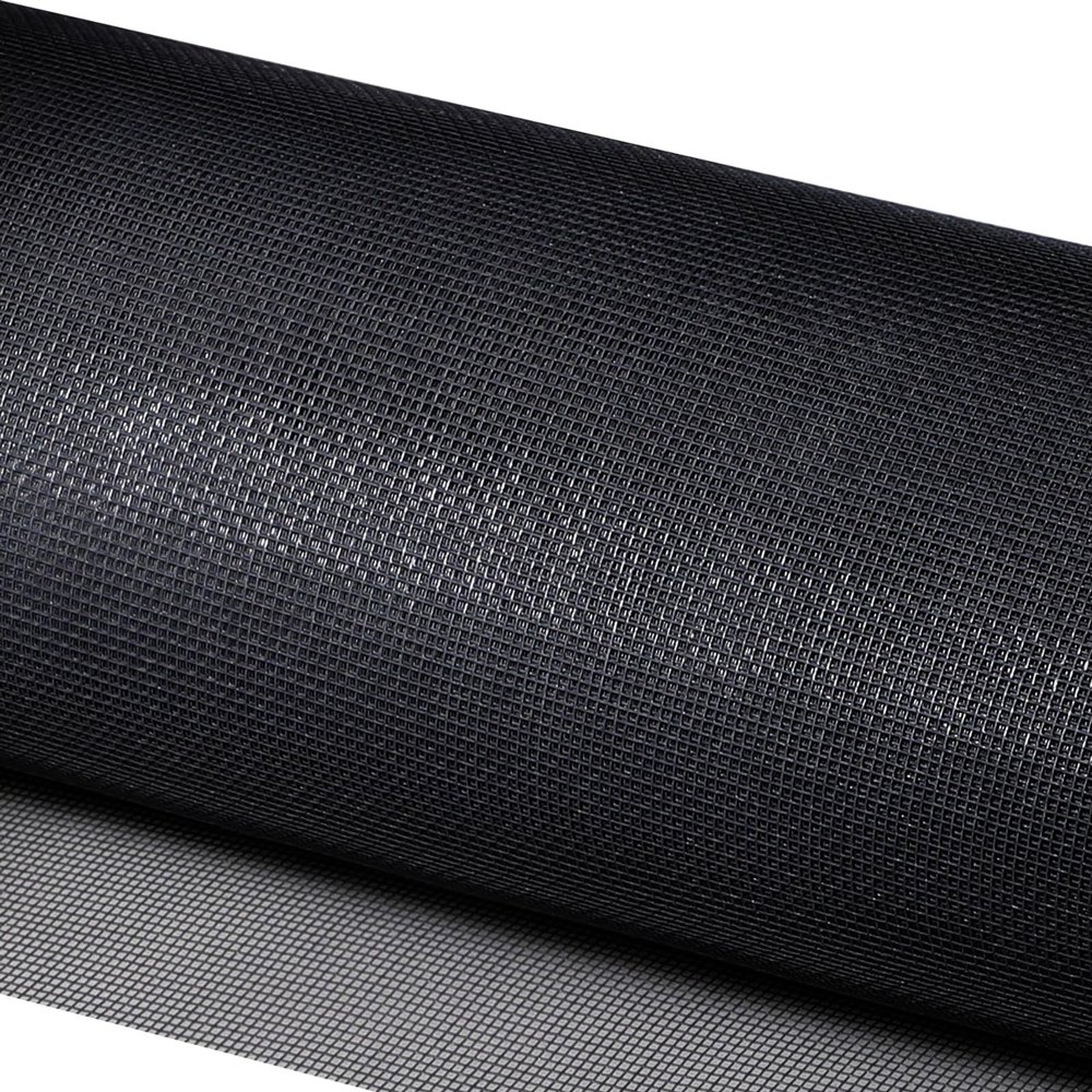 MEEYI Insect Screen Mesh 120 x 700 cm, High-Density Fiberglass, Black