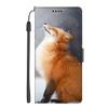 EuoDuo Flip Phone Case Compatible with Samsung Galaxy S20 Plus, PU Leather Wallet Cover with Snow Brown Fox Design view 1