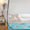 Bed Canopy Mosquito Net with Zipper, Double-Door Camping Curtain, Gray, 180 x 220 x 165 view 4