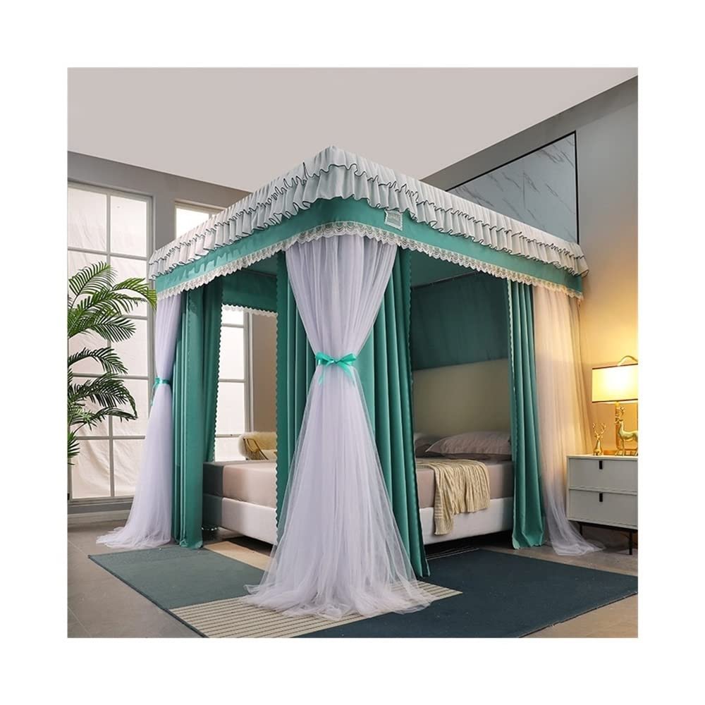 BUJOG 4-Corner Canopy Bed Curtain Mosquito Net, 3 Openings, Style 3, 2 x 2.2 x 2 m