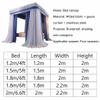 BUJOG 4-Corner Canopy Bed Curtain Mosquito Net, 3 Openings, Style 3, 2 x 2.2 x 2 m view 2
