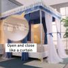 BUJOG 4-Corner Canopy Bed Curtain Mosquito Net, 3 Openings, Style 3, 2 x 2.2 x 2 m view 4