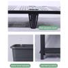 GZHERVICES Freestanding Garden Planter, Raised Bed Box, Plastic Flower Trough, Brown, 65.5 x 25 x 74 cm view 3