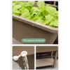 GZHERVICES Freestanding Garden Planter, Raised Bed Box, Plastic Flower Trough, Brown, 65.5 x 25 x 74 cm view 4
