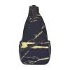 Palm Tree Over Blue Sea Sling Bag, Crossbody Chest Pack for Men and Women, Adjustable Shoulder, Marble, One Size view 1