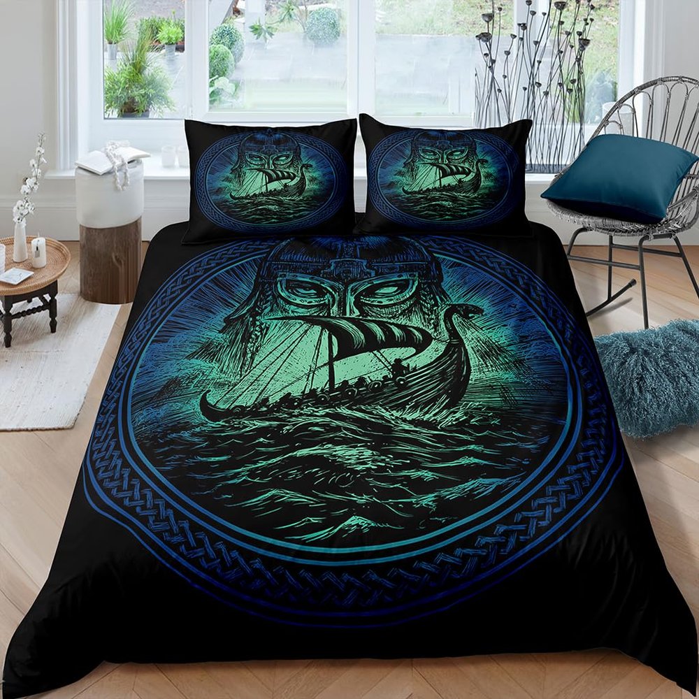 Viking 3-Piece Bedding Set, 155 x 220 cm, 100% Microfiber