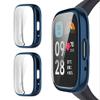 GIOPUEY 2-Pack Soft TPU Cases Compatible with Xiaomi Redmi Watch 3 Active, Blue + Blue view 1