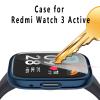 GIOPUEY 2-Pack Soft TPU Cases Compatible with Xiaomi Redmi Watch 3 Active, Blue + Blue view 2