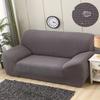 JunJiale High-Stretch Sofa Cover for 2-Seater Sofas, Elastic Slipcover with Anti-Slip Bottom, Gray Blue view 2