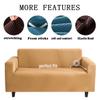JunJiale Super Stretch Sofa Slipcover for 3-Seater, Soft Washable Furniture Protector with Non-Slip Foam and Elastic Bottom for Children and Pets (Rice Yellow) view 4