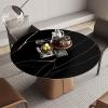 GYYFQH 2 mm Round PVC Leather-Look Tablecloth, Wipeable, 140 cm/55 in view 1