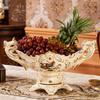 YIORYO Ceramic Fruit Bowl with Fu, European-Style Serving Bowl view 4