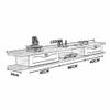 CENAP Wall-Mounted TV Cabinet, Matte Floating Entertainment Unit, Living Room/Bro/Bedroom Storage Shelf for DVD/Blu-ray Player and Cable Box, 150 cm view 3