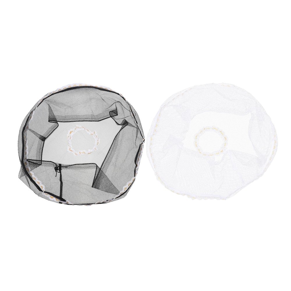 Veemoon 2-Piece Safety Net for Household Fans, Breathable Washable Covers, Black and White