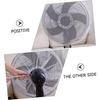 Veemoon 2-Piece Safety Net for Household Fans, Breathable Washable Covers, Black and White view 4