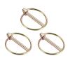 QUARKZMAN 3-Piece Retaining Pins with Ring, 4.5 x 36 mm, Yellow Zinc-Plated view 1