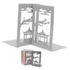 Metal Bookends, 2-Pack, for Magazines and Textbooks view 1