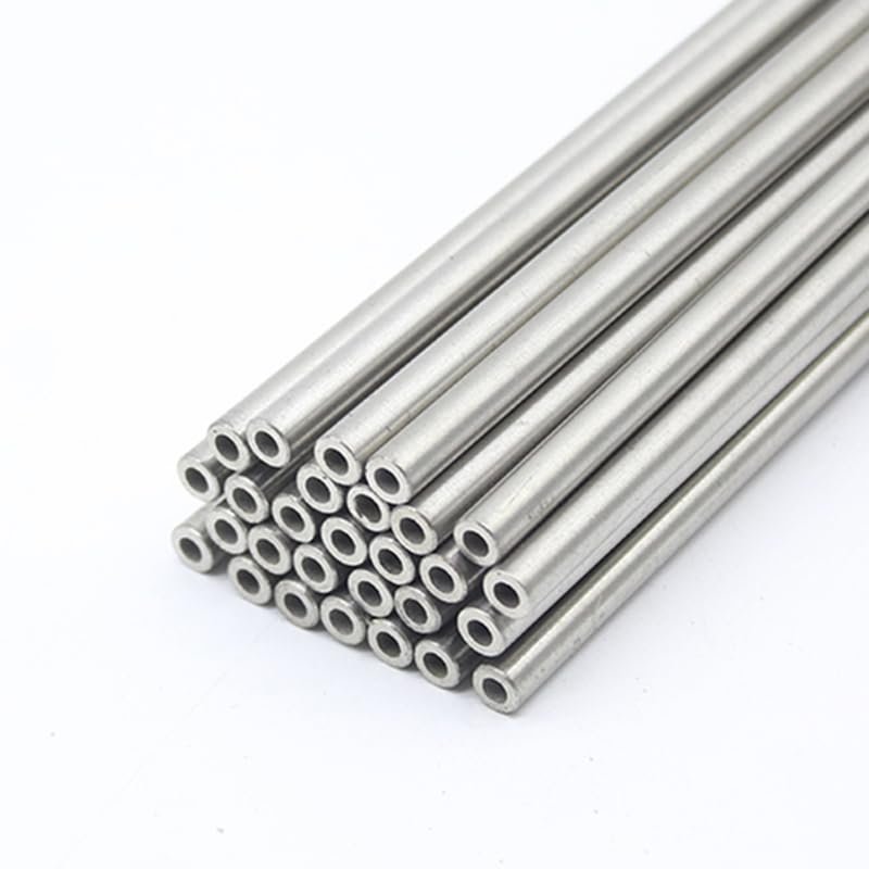 OAKYE 2-Piece 500 mm 304 Stainless Steel Seamless Capillary Tubes, 1/2/3 mm OD, 0.1–1 mm Wall Thickness (Size: 500 mm Length; Color: 2 x 0.2 mm)