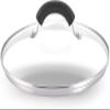 BAZAC Glass Lid with Metal Handle, Tempered Glass, Stainless Steel Rim, 50 cm view 1
