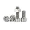 20 Sets M5 × 8 mm Metric 304 Stainless Steel Hex Socket Cap Head Hollow Bolts with Nuts view 1
