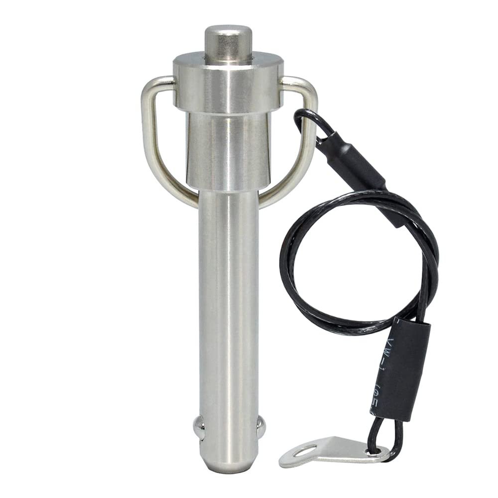Stainless Steel Quick-Release Ball Lock Pin, M20 × 135 mm