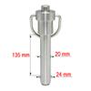 Stainless Steel Quick-Release Ball Lock Pin, M20 × 135 mm view 2