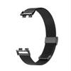GIOPUEY Braided Stainless Steel Band Compatible with Huawei Band 8/Huawei Band 9, Wear-Resistant, Stylish Replacement Band - Black view 2