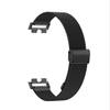 GIOPUEY Braided Stainless Steel Band Compatible with Huawei Band 8/Huawei Band 9, Wear-Resistant, Stylish Replacement Band - Black view 3