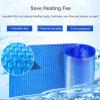 Winter and Summer Solar Pool Cover, Blue Bubble, Above-Ground Pool Heating Blanket, Rainproof/UV-Resistant/Heat-Insulating (Size: 2.5 m x 4 m (8.2 ft x 13.1 ft)) view 4