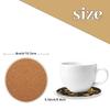 Halloween Icon Coasters for Drinks, Absorbent Ceramic, 4-Piece Set with Cork Base view 4