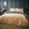 Catherine Lansfield Reversible Duvet Cover Set with Pillowcases for King-Size Beds, Tropical Tiger Leaves, Green view 2