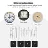 DOITOOL Silent Quartz Clock Movements with 16 Hands, Set of 4, White view 2